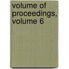 Volume of Proceedings, Volume 6 door Association Music Teachers