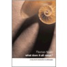 What Does It Mean - Us Covers P by Thomas Nagel