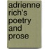 Adrienne Rich's Poetry And Prose