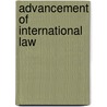 Advancement Of International Law door Charles Leben