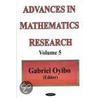 Advances In Mathematics Research door Onbekend