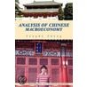 Analysis Of Chinese Macroeconomy door Fengbo Zhang