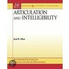 Articulation And Intelligibility door Jont B. Allen