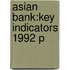 Asian Bank:key Indicators 1992 P