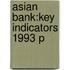 Asian Bank:key Indicators 1993 P