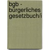 Bgb - Bürgerliches Gesetzbuch/i door Onbekend