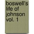 Boswell's Life Of Johnson Vol. 1