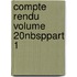 Compte Rendu Volume 20nbsppart 1