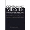 Containing Missile Proliferation door Dinshaw Mistry