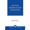 Critical Research And Evaluation by Robert P. Nestor