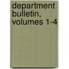 Department Bulletin, Volumes 1-4 by York University of t