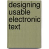 Designing Usable Electronic Text door Dillon Dillon