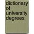 Dictionary of University Degrees