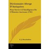 Dictionnaire Abrege D'Antiquites by E.J. Monchablon