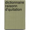 Dictionnaire Raisonn D'Quitation door François Baucher