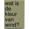 Wat is de kleur van wind? door Rixt Kuiper