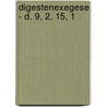 Digestenexegese - D. 9, 2, 15, 1 door Thomas Blum