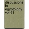 Discussions in Egyptology Vol 61 by Alessandra Nibbi