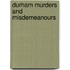 Durham Murders And Misdemeanours