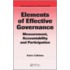 Elements of Effective Governance