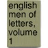 English Men of Letters, Volume 1