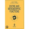 Entire And Meromorphic Functions door Lee A. Rubel