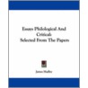 Essays Philological and Critical door Onbekend
