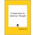 Evolutionism In American Thought