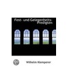 Fest- Und Gelegenheits-Predigten door Wilhelm Klemperer