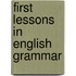 First Lessons In English Grammar