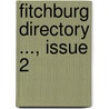 Fitchburg Directory ..., Issue 2 door Onbekend