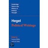 G.W.F. Hegel--Political Writings door Georg Wilhelm Friedrich Hegel