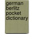 German Berlitz Pocket Dictionary