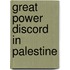 Great Power Discord In Palestine