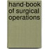 Hand-Book Of Surgical Operations