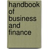 Handbook Of Business And Finance door Timotheus Faust