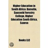 Higher Education in South Africa by Books Llc