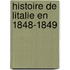 Histoire de Litalie En 1848-1849