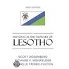 Historical Dictionary of Lesotho door Weisfelder