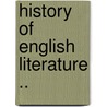 History Of English Literature .. door William Clarke Robinson