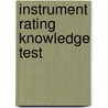 Instrument Rating Knowledge Test by Unknown
