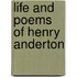 Life And Poems Of Henry Anderton