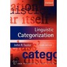 Linguist Categorization 3e Otl P door John R. Taylor