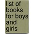 List of Books for Boys and Girls