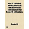 Lists Of Comics By Marvel Comics door Onbekend