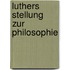 Luthers Stellung Zur Philosophie