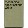Mechanical Specifications Writer door Onbekend