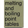 Melting And Boiling Point Tables door Thomas Carnelley