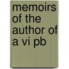 Memoirs Of The Author Of A Vi Pb by William Godwin