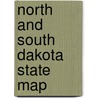 North And South Dakota State Map door Universal Map (um2.050)
